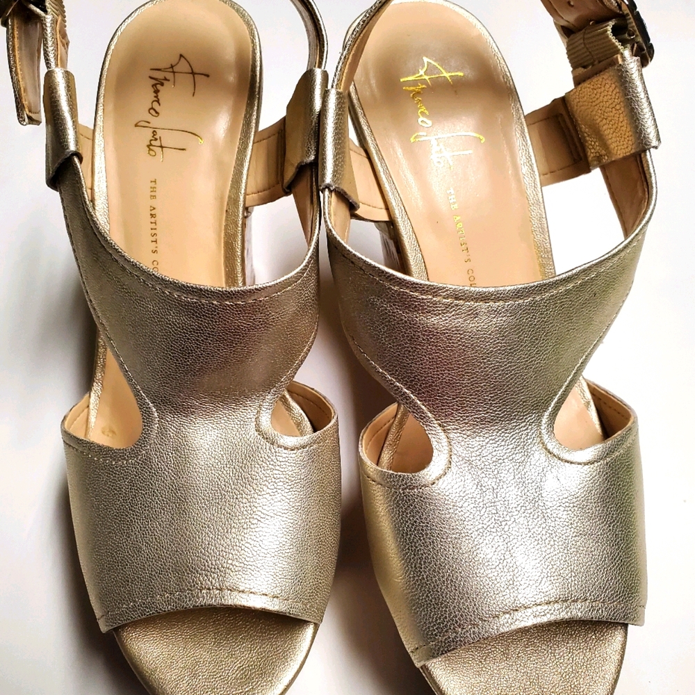 Franco Sarto leather platforms